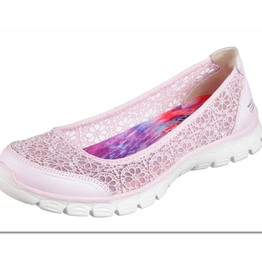 Skechers Sport Women's EZ Flex Sweetpea Slip-On Flat - Pink!